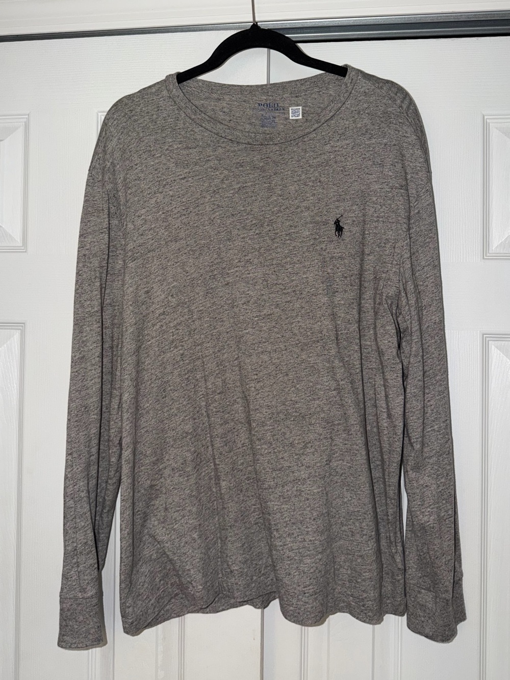 Polo by Ralph Lauren Gray Classic Fit Long Sleeve Tee
